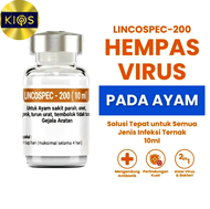 Lincospec 200 - isi 10ml Original Lincospec 200 Obat ayam sakit apapun - Obat ayam sakit virus Dll