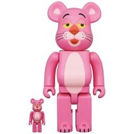 【秋葉猿】正日版10月預購 BE@RBRICK 400% 100% 庫柏力克熊 PINK PANTHER 頑皮豹