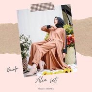 Alia Latest Tunic SET MOSCREPE Tunic Pants Plain Tunic