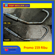Knalpot DOS muffler tiger megapro gl pro cb Knalpot Racing DOS
