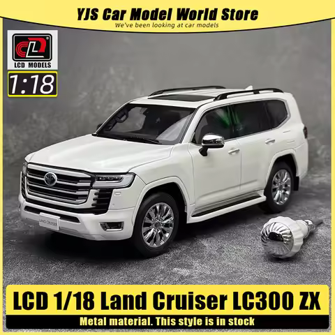 LCD Diecast model 1/18 scale Land Cruiser LC300 ZX SUV Metal car model Static display collection hol