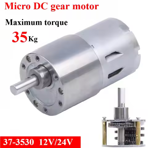 Jgb37-3530 Micro Dc Reduction Motor Speed Regulating Motor 12V / 24V Metal Gear Large Torque Motor