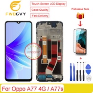 6.56นิ้วสำหรับ Oppo A77 4G / A77s สัมผัสหน้าจอ LCD ด้านหน้าหน้าจอดิจิตอลชิ้นส่วนอะไหล่ Lcds