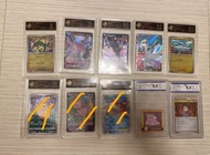 (21/5) Pokemon 鑒定卡 $100-$200 日繁英簡  比卡超  列空座 伊貝 超夢 支援者 故事卡 貼紙  大師球
