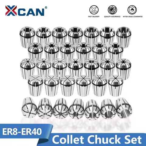XCAN ER Collet Set ER8 ER11 ER25 ER32 ER40 ER Spring Collet Precision Collet For Holder Engraving Ma