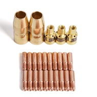25/50Pcs Mig Welding Torch Consumables 0.6/0.8/0.9/1.2mm MIG Torch Gas Nozzle Tip Holder Fit Miller 