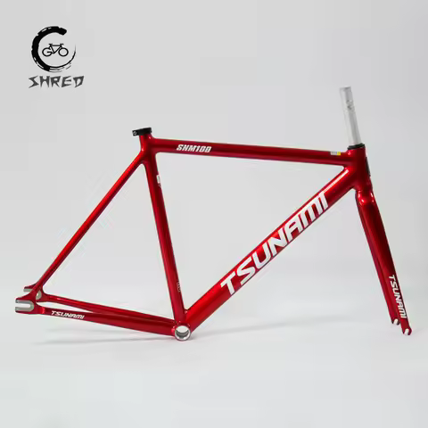 TSUNAMI SNM100 Frameset 700C Aluminum Fixed Gear Frame and Fork Track Fixie Bike 49CM 52CM 55CM 58CM