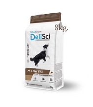 DeliSci Low Fat for Dogs 8 kg. อาหารจำกัดปริมาณโปรตีน และ ไขมัน สำหรับสุนัข ที่มีภาวะไขมันในเลือดสูง