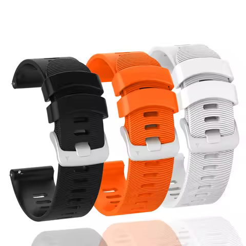 20mm Strap for Garmin Forerunner 245 245M 645 Smart Watch Band Silicone Replacement Watchband for Ga