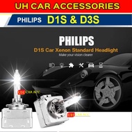 PHILIPS XENON STANDARD HID OEM GRADE REPLACEMENT BULBS D1S D3S 4300K WARM WHITE | SINGLE BULB