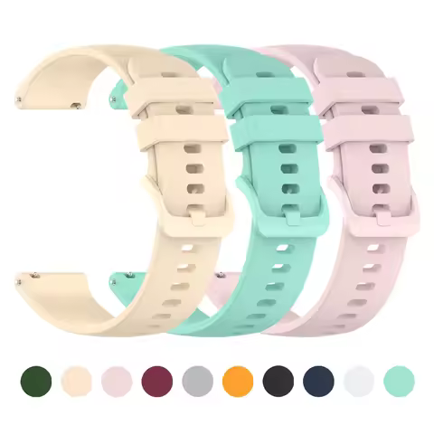 22/20mm Watch Strap For Garmin Venu 4 45mm/Forerunner 165 245 255 265 570 Silicone Band Vivoactive 6