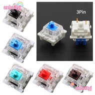AHTY 10pcs Mechanical Keyboard Switch, Silent Tactile Gaming Switch,  Linear  LED Clicky MX Switch