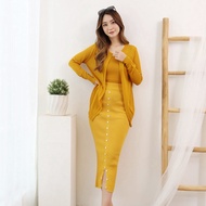 A1890 3pcs Set Octania Knitted Import 2023. Ksa1890