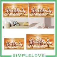 [Simple] Seven Horses Picture Print Remembrance Gift Home Decor Print Picture Painting for Indoor Of