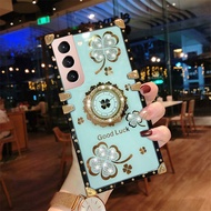 GFAITH Phone Case Samsung Galaxy S24 S24+ S24Ultra S23 FE A55 A25 A35 5G A15 4G Casing Ins Luxury Fa