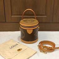 99新✨路易威登/LV cannes焦糖色大花logo發財桶手提包斜背包💛正品保障