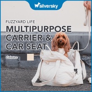 FuzzYard Life - Multipurpose Carrier, Car Seat and Bed for Pets | Dogs & Cats - 2 Colors w 3 Straps