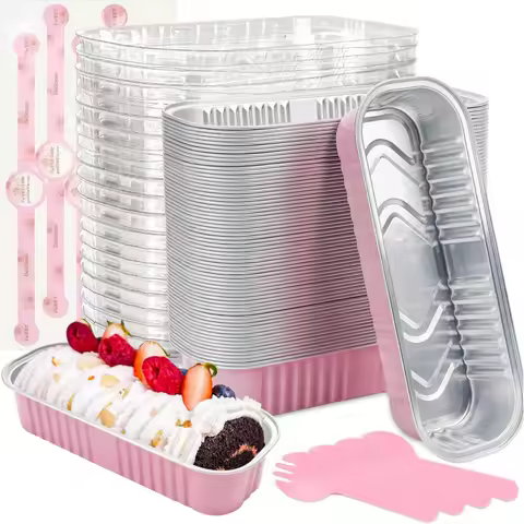 10pcsAir fryer tin paper box aluminum foil rectangular reusable household oven cake mold tin foil cu