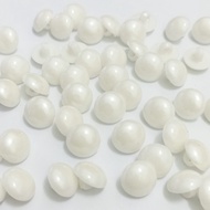 Plain mushroom buttons, contents 12 pcs 11 mm 13 mm black and white