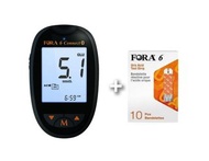 全新Fora 6合1 多功能藍牙血糖機套裝(1機1筆20針14紙)+ Fora尿酸試紙(10pcs)香港行貨五年保養☘️一機可測量尿酸、血糖、HCT、HB、血酮、膽固醇六種生理參數