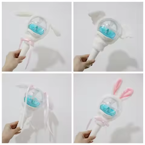 Kpop Idol NMIXX Support Stick Light Cover Plush Protective Cover Hand Lamp Cover LILY HAEWON SULLYOO