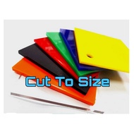 2mm 3mm SIZE 10.5cm x 7cm Colour Acrylic Sheet Custom cut to size Colour RED YELLOW BLUE WHITE BLACK