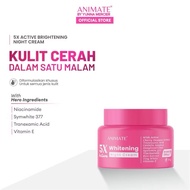 Animate 5X Active Whitening Night Cream Night Cream/ 10g