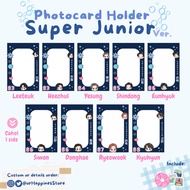 Photocard Holder Super Junior Fact Ver Cahol/ PC Leeteuk Heechul Yesung Shindong Eunhyuk Donghae Siw