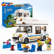 60283 Holiday Camping RV Building Blocks Camper Van Vehicle Model Construction Toy Set Educational G