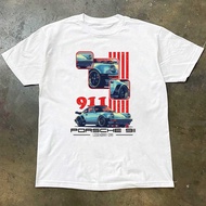 Pure Cotton CAR Theme T-Shirt: Take PORSCHE 911 Theme, Through Multiple Viewing Angle CAR Patterns a