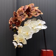 Fake Flowers - Silk Flowers - Fake Message Orchids - Super Luxurious Dried Silk Lan