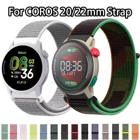 22/20mm For COROS PACE 4/3/Pro Sports Nylon Strap Band Watchband For COROS APEX 2 Pro/PACE 2 Wristba