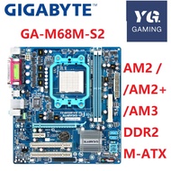 GIGABYTE GA-M68M-S2 Desktop Motherboard 630A Socket AM2 AM2+ AM3 For Phenom II Phenom Athlon Sempron