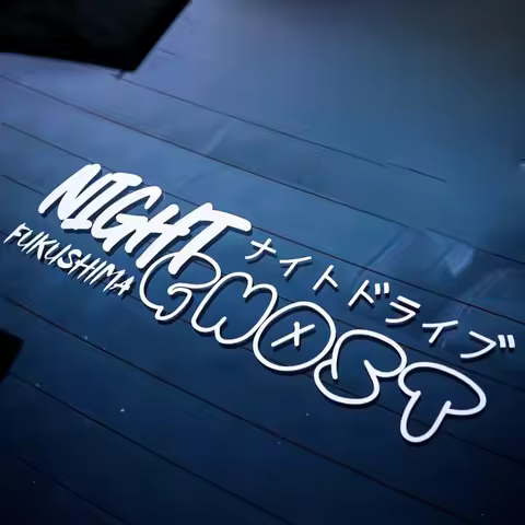 NIGHT GHOST FUKUSHIMA modification accessories decoration windshield car glass decoration waterproof