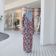 KURUNG MAYA CORAK FLORAL FABRIK MANGO 8D IRONLESS