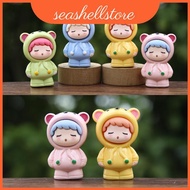 Girl Funky Cartoon Resin Doll For Kids And Top Decor Desk