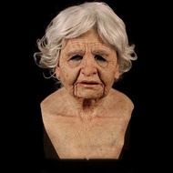 Halloween Funny Mask Grandpa Adult Mask Headgear Halloween Funny Scary Dress Up Mask