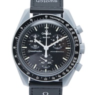 歐米茄 x Swatch 登月計畫腕錶 SO33M100 石英機芯 黑色錶盤 陶瓷尼龍錶帶 男士 OMEGA