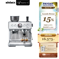 MiniMex เครื่องชงกาแฟสด ชนิดมีเครื่องบดในตัว รุ่น Casarich ระบบ 2 หม้อต้ม Thermoblock (รับประกัน 1 ปี)