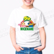 Didi and Friends Tshirt kids boys baju budak girls unisex cotton shirt nana kartun nyayi lagu print 
