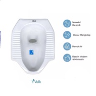 Volk Squat Toilet Toilet Bowl