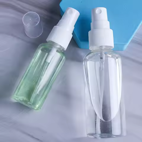 20/50/100pcs 20ml 30ml 50ml 60ml 100ml Mist Spray Bottles Empty Clear Plastic Atomizer Alcohol Perfu