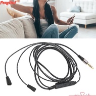 FENGLIN1EG Headphone Audio Cord, with Volume Control and Mic Function 3.5mm Plug Braided Wire, Flexi