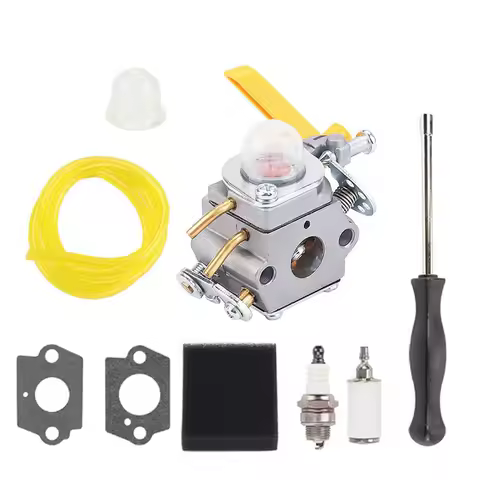 Carburettor 308054012 with Air Filter Set for 25Cc 26Cc 30Cc 46Cc Ryobi Homelite Hedge Trimmer Zama 
