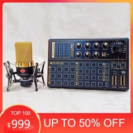 Full Live stream Sound card K300 Bluetooth Auto tune And MICRO AQTA E 103 Full Of Table Clip Accesso