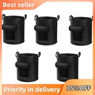 5Packs 10 Gallon Potato Grow Bag, Heavy Duty Potato Bags for Growing Potatoes Fabric Potato Grow Bag