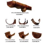F370 Arensi Marley Pvc Gutter Fitting (Brown) 水槽零件