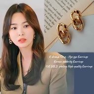 Yellow Dream 15K GOLD Plated k-drama  Earrings Korean celebrities  Korean earring Drop earrings