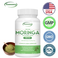 Moringa Capsules - Organic Moringa Supplement made from Moringa Leaf Powder Extract and Moringa Oil 