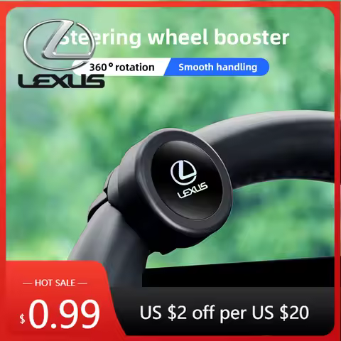Interior Stickers 360° Steering Wheel Knob Ball Automatic Rotation Booster For Lexus LS LC IS350 ES3